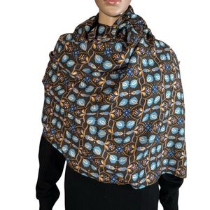 New J. McLaughlin 100% Wool Rectangle Scarf Wrap 30'' x 68''